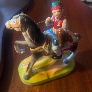 Charming Equestrian Action Figure with Red Vest